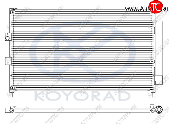 5 449 р. CIVIC КОНДЕНСАТОР КОНДИЦ (СЕДАН) (ХЭТЧБЭК) (KOYO) KOYORAD hdcvc06-934  с доставкой в г. Майкоп