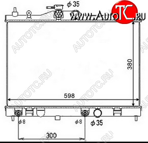 6 599 р. TIIDA (AD Ban 06-Wingroad 05-Latio 04-Bluebird 05-) РАДИАТОР ОХЛАЖДЕН AT BODYPARTS nntii05-910  с доставкой в г. Майкоп