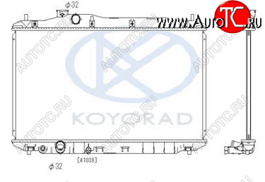 7 199 р. CIVIC РАДИАТОР ОХЛАЖДЕН (ХЭТЧБЭК) (KOYO) KOYORAD hdcvc06-915  с доставкой в г. Майкоп