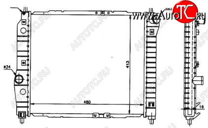 6 699 р. AVEO РАДИАТОР ОХЛАЖДЕН MT 1.2 1.4 BODYPARTS cvave04-914  с доставкой в г. Майкоп