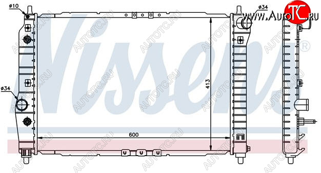 3 799 р. AVEO РАДИАТОР ОХЛАЖДЕН AT 1.4 BODYPARTS cvave04-915  с доставкой в г. Майкоп