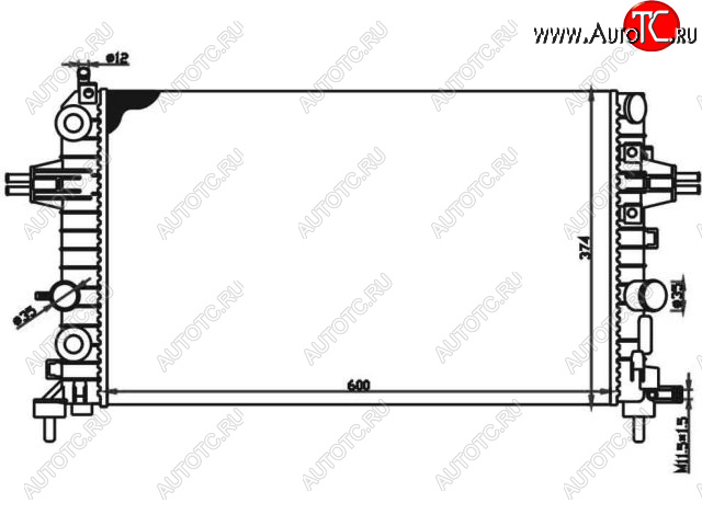4 499 р. ASTRA (+ ZAFIRA B 05-) РАДИАТОР ОХЛАЖДЕН (см.каталог) BODYPARTS opast04-913  с доставкой в г. Майкоп