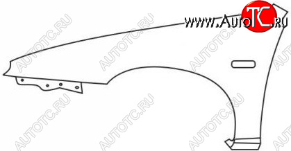 2 299 р. 323F КРЫЛО ПЕРЕДН ЛЕВ (5 дв) (Тайвань) BODYPARTS mz32f90-270-l  с доставкой в г. Майкоп