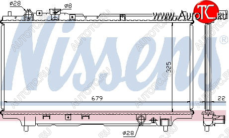 5 699 р. 323 РАДИАТОР ОХЛАЖДЕН MT 1.6 (1 ряд) BODYPARTS mz32394-913  с доставкой в г. Майкоп