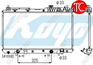 5 799 р. CR-V РАДИАТОР ОХЛАЖДЕН AT 2 (1 ряд) АЛЮМИН (KOYO) KOYORAD hdcrv96-912  с доставкой в г. Майкоп