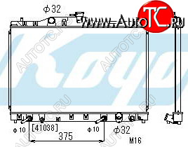 11 449 р. LEGEND РАДИАТОР ОХЛАЖДЕН AT 3.2 (KOYO) KOYORAD hdleg91-910  с доставкой в г. Майкоп