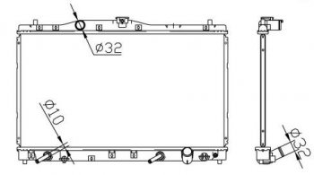 8 399 р. LEGEND РАДИАТОР ОХЛАЖДЕН 3.5 AT BODYPARTS hdleg96-910  с доставкой в г. Майкоп. Увеличить фотографию 1
