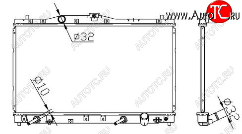 8 399 р. LEGEND РАДИАТОР ОХЛАЖДЕН 3.5 AT BODYPARTS hdleg96-910  с доставкой в г. Майкоп