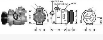 16 899 р. AUDI A4 {A6 97-Passat 1.9tdi 00-Super B 02-} КОМПРЕССОР КОНДИЦ (см.каталог) (AVA) AVA ai0a495-972  с доставкой в г. Майкоп. Увеличить фотографию 1