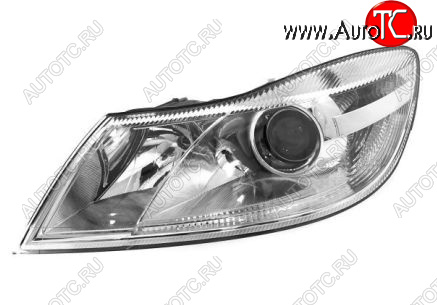 12 249 р. Левая фара (c электрокорректором) DEPO  Skoda Octavia  A5 (2008-2013) лифтбэк рестайлинг  с доставкой в г. Майкоп