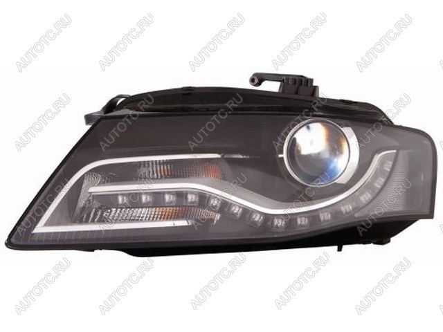 22 549 р. Левая фара (с электрокорректором, ксенон) DEPO  Audi A4  B8 (2007-2011) дорестайлинг, седан  с доставкой в г. Майкоп