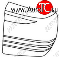 3 999 р. PAJERO {MONTERO} БОКОВИНА БАМПЕРА ЗАДН ЛЕВ (5 дв) (Тайвань) СЕРЕБРИСТ API mbpaj91-670s-l  с доставкой в г. Майкоп