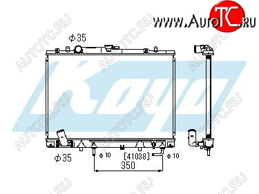 4 599 р. PAJERO SPORT (6G72+USA) РАДИАТОР ОХЛАЖДЕН AT 3 V6 BODYPARTS mbpas97-912  с доставкой в г. Майкоп