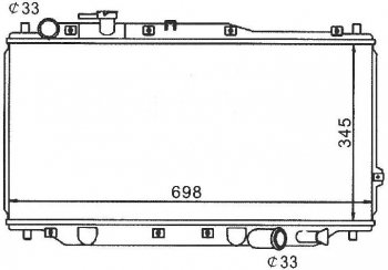 5 649 р. SPECTRA 05- РАДИАТОР ОХЛАЖДЕН MT (см.каталог) BODYPARTS kaspe05-911  с доставкой в г. Майкоп. Увеличить фотографию 1