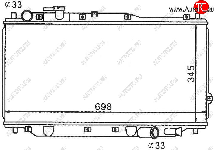 5 649 р. SPECTRA 05- РАДИАТОР ОХЛАЖДЕН MT (см.каталог) BODYPARTS kaspe05-911  с доставкой в г. Майкоп