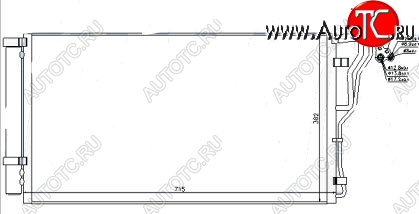 4 649 р. SONATA (OPTIMA 10-) КОНДЕНСАТОР КОНДИЦ BODYPARTS hnson10-930  с доставкой в г. Майкоп
