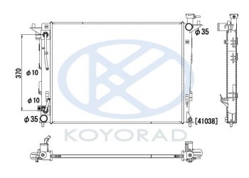 13 099 р. IX35 {KIA SPORTAGE 10- (mot. G4KD)} РАДИАТОР ОХЛАЖДЕН (бензин) AT (KOYO) KOYORAD hnx3510-911  с доставкой в г. Майкоп. Увеличить фотографию 1