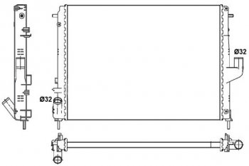 3 099 р. DUSTER (AL:MERA 13- AT) РАДИАТОР ОХЛАЖДЕН (см.каталог) BODYPARTS rndus10-910  с доставкой в г. Майкоп. Увеличить фотографию 1