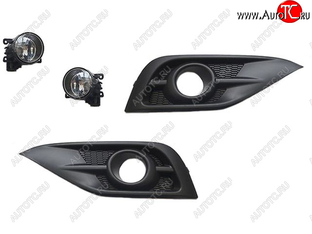 5 249 р. CR-V ФАРА ПРОТИВОТУМ Л+П (КОМПЛЕКТ) С РЕШЕТК BODYPARTS hdcrv12-072-n  с доставкой в г. Майкоп