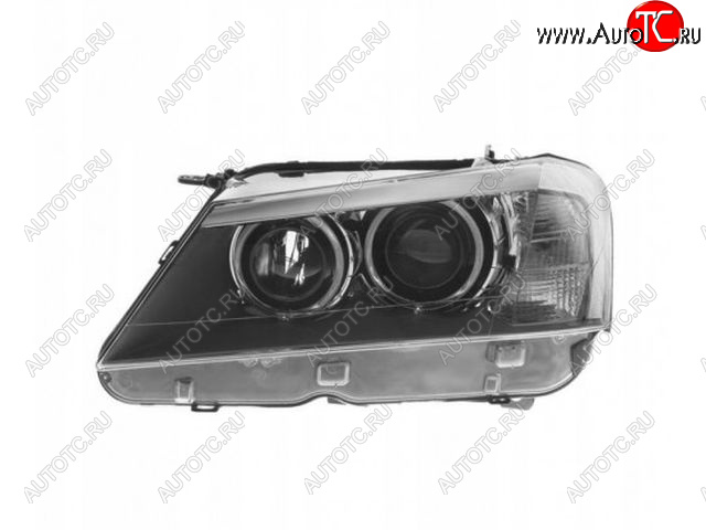 31 499 р. Левая фара (с электрокорректором, ксенон) BodyParts BMW X3 F25 дорестайлинг (2010-2014)  с доставкой в г. Майкоп