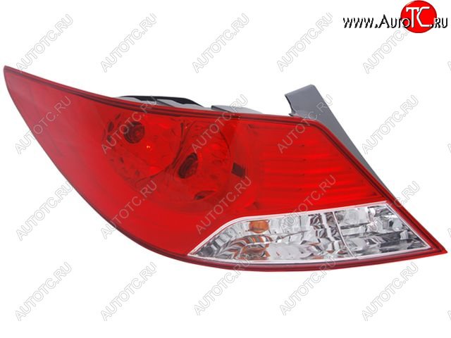 5 249 р. Левый фонарь DEPO Hyundai Solaris RBr седан дорестайлинг (2010-2014)  с доставкой в г. Майкоп