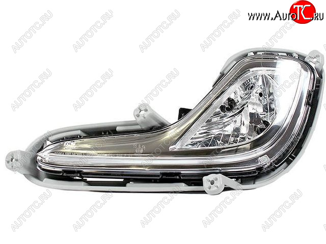 2 399 р. Противотуманная фара левая DEPO  Hyundai Solaris  RBr (2010-2014) седан дорестайлинг  с доставкой в г. Майкоп