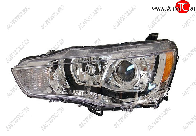 12 299 р. Левая фара (с электрокорректором, линзован) BODYPARTS Mitsubishi Outlander XL (CW)  рестайлинг (2010-2013)  с доставкой в г. Майкоп