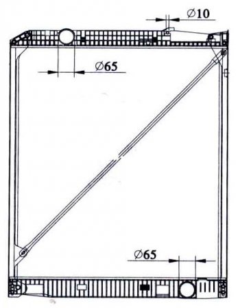 29 999 р. ACTROS (950 x 818 mm) РАДИАТОР ОХЛАЖДЕН (см.каталог) BODYPARTS mdact96-910  с доставкой в г. Майкоп. Увеличить фотографию 1