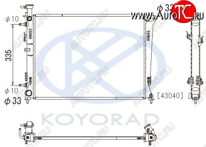 11 399 р. CERATO РАДИАТОР ОХЛАЖДЕН AT (KOYO) KOYORAD kacet09-912  с доставкой в г. Майкоп