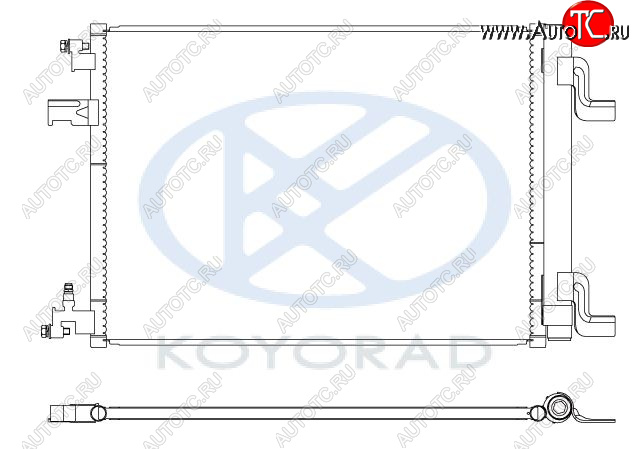 4 299 р. CRUZE {ORLANDO 10-ASTRA 09- } КОНДЕНСАТОР КОНДИЦ (KOYO) KOYORAD cvcrz09-930  с доставкой в г. Майкоп