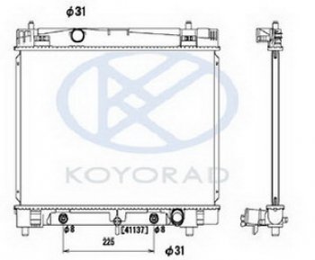 6 849 р. YARIS РАДИАТОР ОХЛАЖДЕН AT (KOYO) KOYORAD tyyas06-911  с доставкой в г. Майкоп. Увеличить фотографию 1