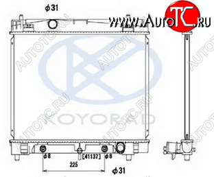 6 849 р. YARIS РАДИАТОР ОХЛАЖДЕН AT (KOYO) KOYORAD tyyas06-911  с доставкой в г. Майкоп