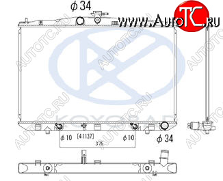 17 099 р. RX270350450h {RX350 09-} РАДИАТОР ОХЛАЖДЕН 3.5 AT (KOYO) KOYORAD lxrx409-910  с доставкой в г. Майкоп