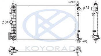 7 549 р. INSIGNIA РАДИАТОР ОХЛАЖДЕН AT 2 (turbo) (бензин) (KOYO) KOYORAD opins08-911  с доставкой в г. Майкоп. Увеличить фотографию 1