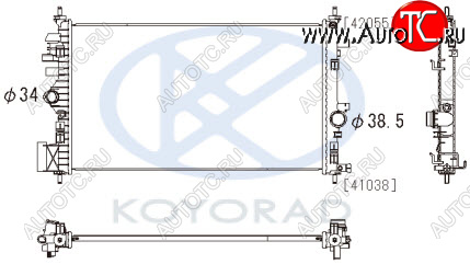 5 749 р. INSIGNIA РАДИАТОР ОХЛАЖДЕН 1.6 1.8 AT (KOYO) KOYORAD opins08-914  с доставкой в г. Майкоп