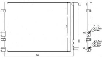 4 599 р. I20 КОНДЕНСАТОР КОНДИЦ BODYPARTS hni2009-930  с доставкой в г. Майкоп. Увеличить фотографию 1