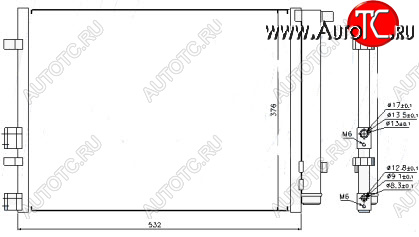 4 599 р. I20 КОНДЕНСАТОР КОНДИЦ BODYPARTS hni2009-930  с доставкой в г. Майкоп