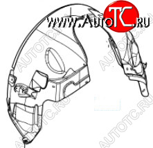 3 799 р. Правый подкрылок передний BODYPARTS Land Rover Freelander L359 дорестайлинг (2006-2010)  с доставкой в г. Майкоп