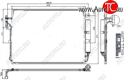 5 699 р. DISCOVERY (RANGE ROVER SPORT 05-) КОНДЕНСАТОР КОНДИЦ 2.7 (турбодизель) (см.каталог) BODYPARTS lrdis04-931  с доставкой в г. Майкоп