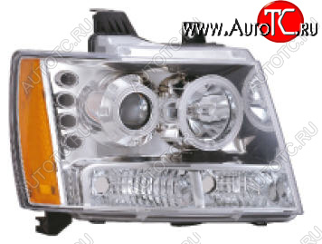 28 799 р. TAHOE {SUBURBAN  AVALANCHE (07-11)} ФАРА Л+П (КОМПЛЕКТ) ТЮНИНГ ЛИНЗОВАН С СВЕТЯЩ ОБОДК С ДИОД БЕЗ КОРРЕКТОР (EAGLE EYES) ВНУТРИ ХРОМ EAGLE EYES cvtah07-000h-n  с доставкой в г. Майкоп