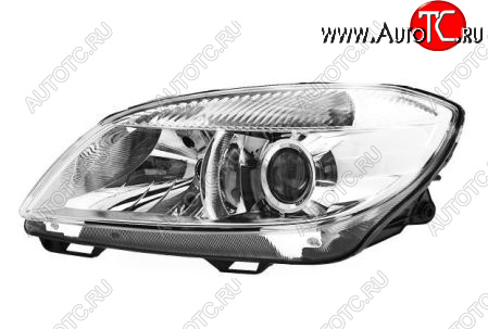 11 249 р. Левая фара (с электрокорректором, линзован) BodyParts Skoda Fabia Mk2 хэтчбэк рестайлинг (2010-2014)  с доставкой в г. Майкоп
