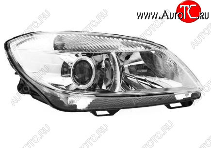 11 249 р. Правая фара (с электрокорректором, линзован) BodyParts  Skoda Fabia  Mk2 (2010-2014) хэтчбэк рестайлинг  с доставкой в г. Майкоп