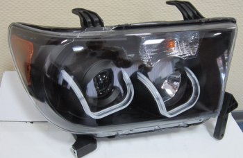 37 599 р. SEQUOIA {TUNDRA} ФАРА Л+П (КОМПЛЕКТ) ТЮНИНГ ЛИНЗОВАН С СВЕТЯЩ ОБОДК , ДИОД (EAGLE EYES) ВНУТРИ ЧЕРН EAGLE EYES tyset07-000b-n  с доставкой в г. Майкоп. Увеличить фотографию 1