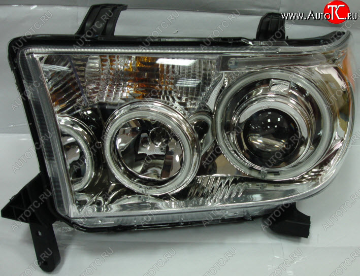 37 599 р. SEQUOIA {TUNDRA} ФАРА Л+П (КОМПЛЕКТ) ТЮНИНГ ЛИНЗОВАН С СВЕТЯЩ ОБОДК , ДИОД (EAGLE EYES) ВНУТРИ ХРОМ EAGLE EYES tyset07-001h-n  с доставкой в г. Майкоп
