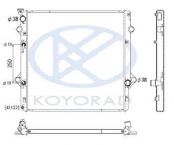 20 349 р. GX460 РАДИАТОР ОХЛАЖДЕН 4.6 AT (KOYO) KOYORAD lxgx609-910  с доставкой в г. Майкоп. Увеличить фотографию 1