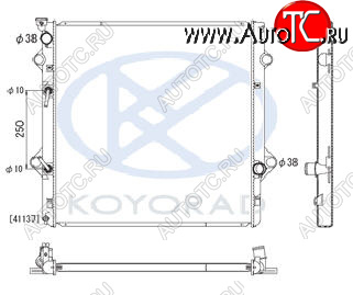 20 349 р. GX460 РАДИАТОР ОХЛАЖДЕН 4.6 AT (KOYO) KOYORAD lxgx609-910  с доставкой в г. Майкоп
