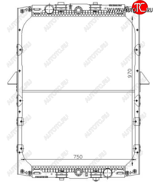 26 649 р. XF (DAF 95 (87-98)) РАДИАТОР ОХЛАЖДЕН BODYPARTS dafxf97-910  с доставкой в г. Майкоп