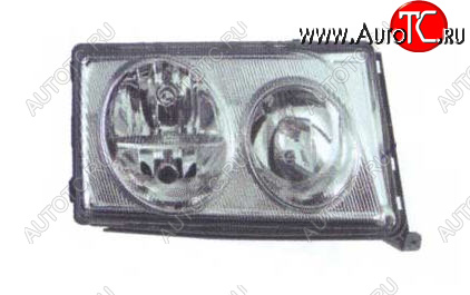 4 199 р. Левая фара BODYPARTS Mercedes-Benz E-Class W124 седан дорестайлинг (1984-1993)  с доставкой в г. Майкоп