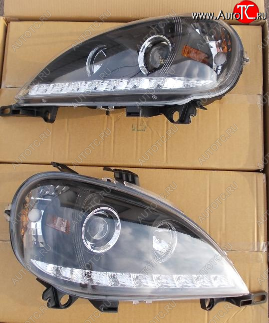 33 899 р. W163ML ФАРА Л+П (КОМПЛЕКТ) ТЮНИНГ (DEVIL EYES) ЛИНЗОВАН С ДИОД ППРОТИВОТУМ (JUNYAN) ВНУТРИ ЧЕРН JUNYAN md16398-002b-n  с доставкой в г. Майкоп