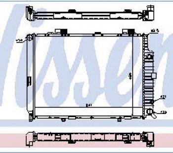 8 999 р. W210 РАДИАТОР ОХЛАЖДЕН (см.каталог) NISSENS md21095-914  с доставкой в г. Майкоп. Увеличить фотографию 1